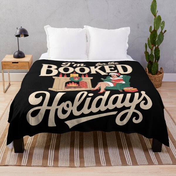 Item preview, I'M Booked For The Holidays Book Lover Relaxation designed and sold by LindaRuby1.