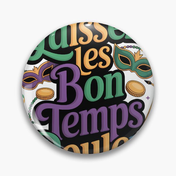 Item preview, Laissez Les Bon Temps Rouler Mardi Gras Mask Beads Jazz Party Design designed and sold by BernoNickel.