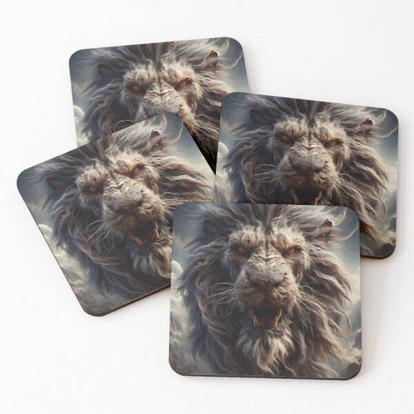 Item preview, Furry Aggressive Lion designed and sold by GalleryBrisArt.