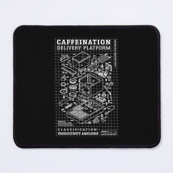 Item preview, Engineer Coffee Machine Diagram Funny Caffeine Engineering designed and sold by GrandeDuc.