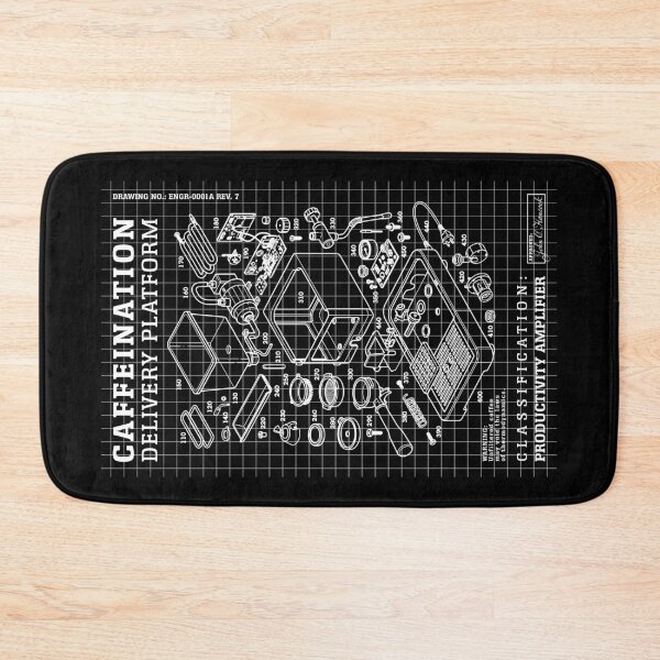 Item preview, Engineer Coffee Machine Diagram Funny Caffeine Engineering designed and sold by GrandeDuc.