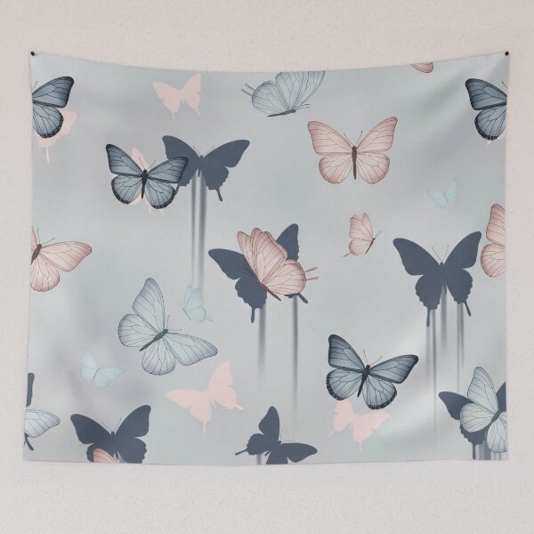 Item preview, Pastel Shadow Butterflies designed and sold by Kaleidoscope Print.