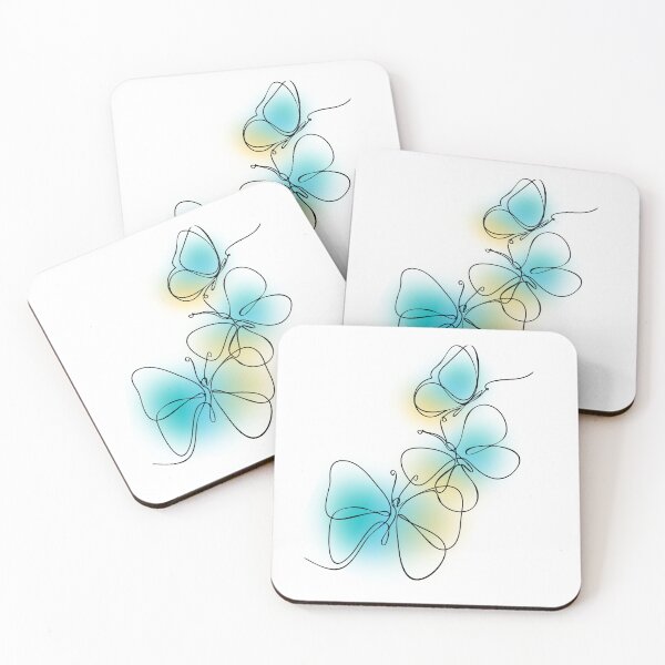 Item preview, Pretty Pastel Roundhouse Butterflies for women, girls designed and sold by Embers & Incense Co..
