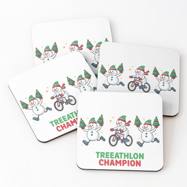 Item preview, Treeathlon Champion – Athletic Snowman Christmas Design designed and sold by gavinroyal.