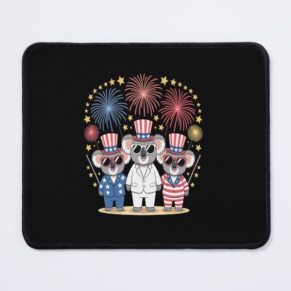 Item preview, Fireworks Koala American USA Flag 4th of July designed and sold by Rrettgison.
