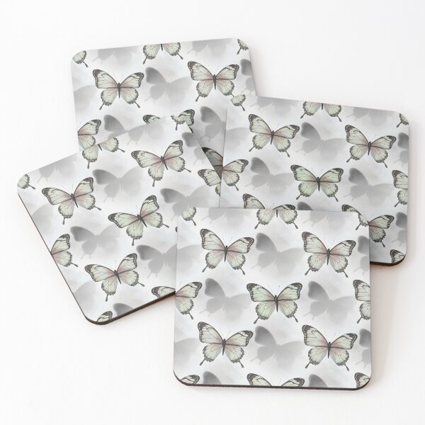 Item preview, Mint Butterfly Shadows designed and sold by Kaleidoscope Print.