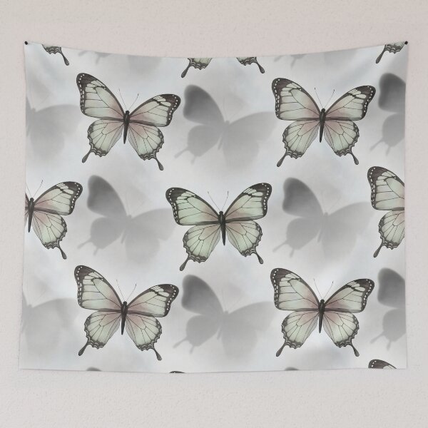 Item preview, Mint Butterfly Shadows designed and sold by Kaleidoscope Print.