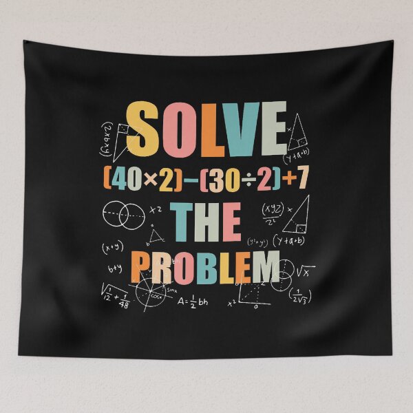 Item preview, Retro Solve The Problem Funny 67 Meme Joke Math Teacher designed and sold by TeresaLaurie.