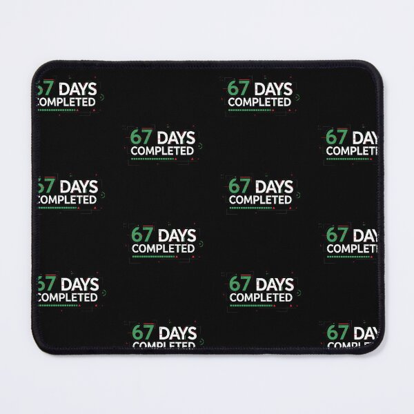 Item preview, 67 Days Completed Futuristic Tech Design – Digital Progress Tracker Graphic designed and sold by drchzak.
