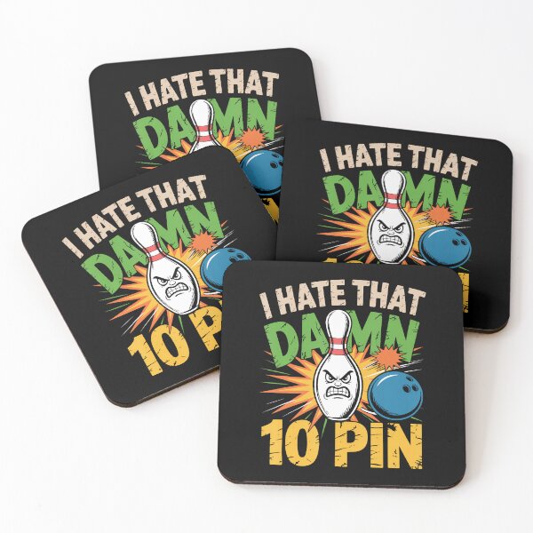 Item preview, I Hate That Damn 10 Pin Bowling Ts Funny Bowling designed and sold by DeannaAntoin.