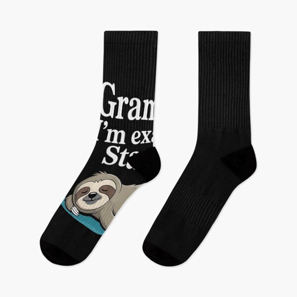 Item preview, Funny Yoga Sloth Grammmar I’m Exashted Standing designed and sold by Rrettgison.