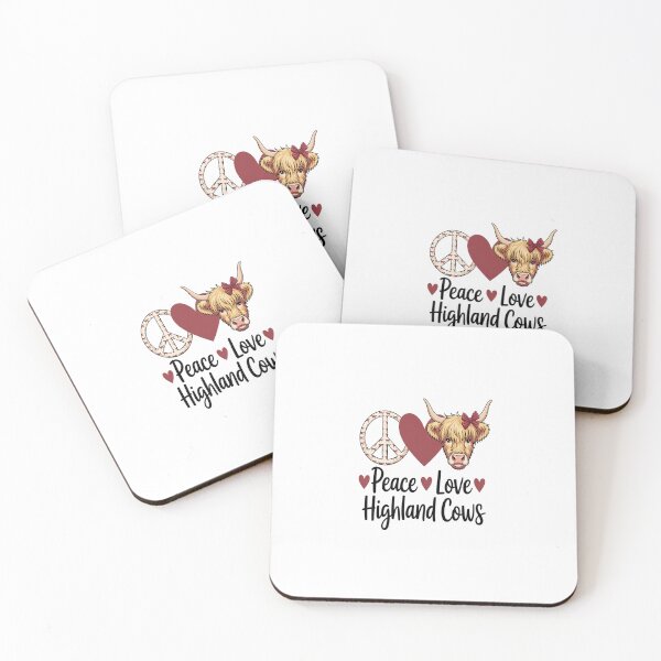 Item preview, Highland Beef Cow Farmers Peace Love Highland Cows designed and sold by Rrettgison.