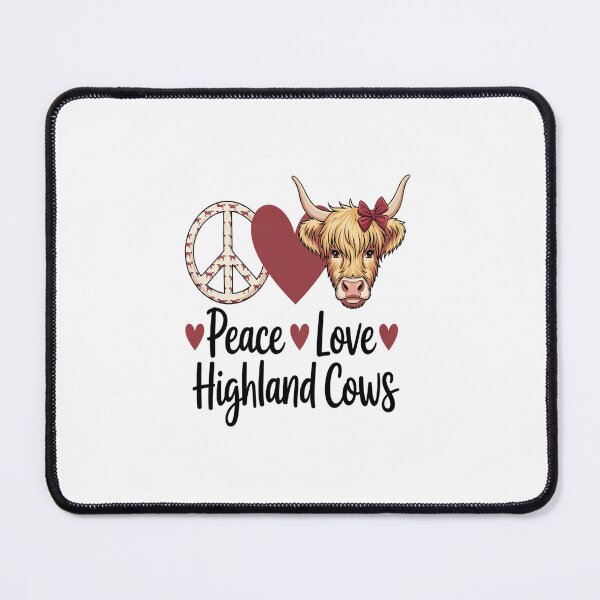 Item preview, Highland Beef Cow Farmers Peace Love Highland Cows designed and sold by Rrettgison.