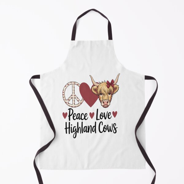 Item preview, Highland Beef Cow Farmers Peace Love Highland Cows designed and sold by Rrettgison.