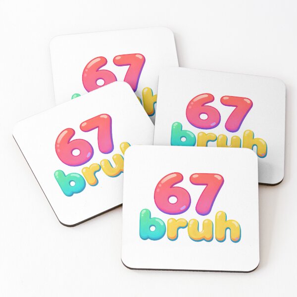 Item preview, 67 Bruh Cute Bubble Letter Design – Funny Colorful Kawaii Style designed and sold by drchzak.
