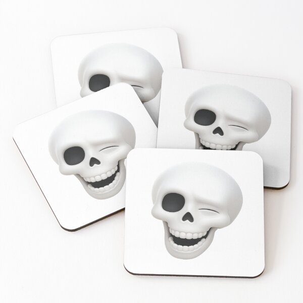 Item preview, Winking Skull Emoji designed and sold by goal-getter.