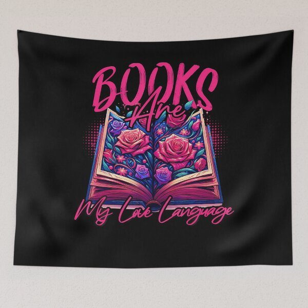 Item preview, Books Are My Love Language Reading Lover Librarian Valentine designed and sold by TeresaLaurie.