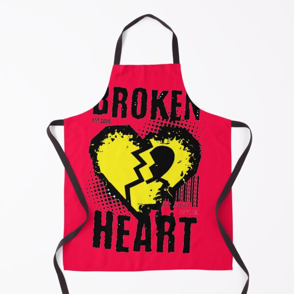 Item preview, Punk Rock Vibe Halftone Barcode Broken Heart Design designed and sold by GenZFashion000.