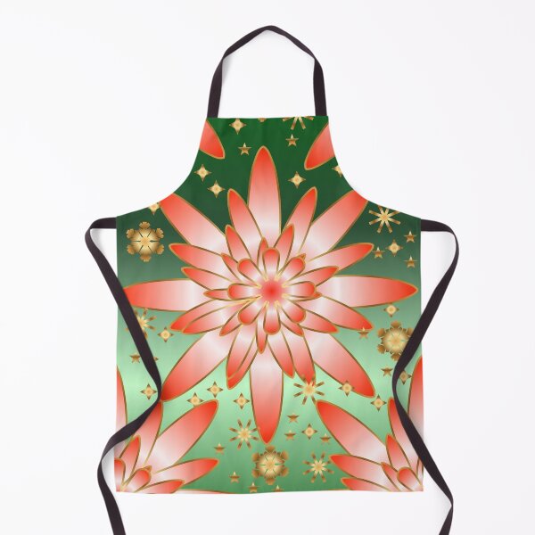 Item preview, Elegant Gold Outlined Floral Pattern on Green Gradient designed and sold by HopeAndHustle.