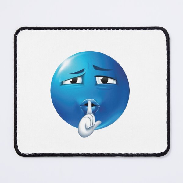 Item preview, Shushing Blue Sigma Emoji designed and sold by goal-getter.