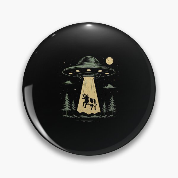 Item preview, Ufo Cow Abduction Funny Alien Spaceship designed and sold by DonnieJennie.