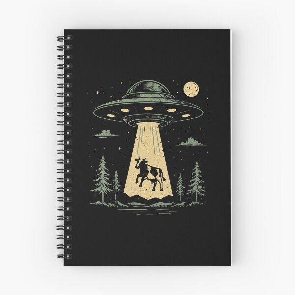 Item preview, Ufo Cow Abduction Funny Alien Spaceship designed and sold by DonnieJennie.