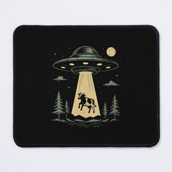 Item preview, Ufo Cow Abduction Funny Alien Spaceship designed and sold by DonnieJennie.