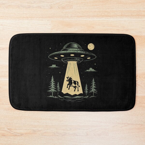 Item preview, Ufo Cow Abduction Funny Alien Spaceship designed and sold by DonnieJennie.