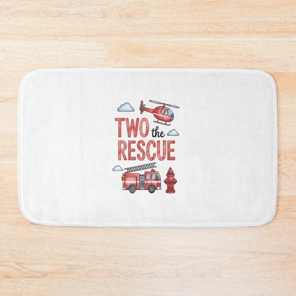 Item preview, Two The Rescue Firetruck Birthday 2 Year Old Boy 2nd Bday designed and sold by Rrettgison.