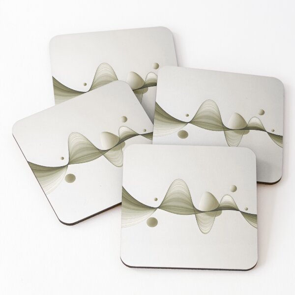 Item preview, ASMR-Inspired Abstract Wave Composition with Floating Spheres and Minimalist Beige Background designed and sold by SplashTastic.