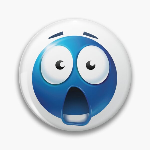 Item preview, Shocked Blue Emoji designed and sold by goal-getter.