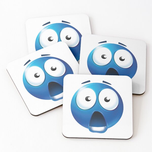 Item preview, Shocked Blue Emoji designed and sold by goal-getter.
