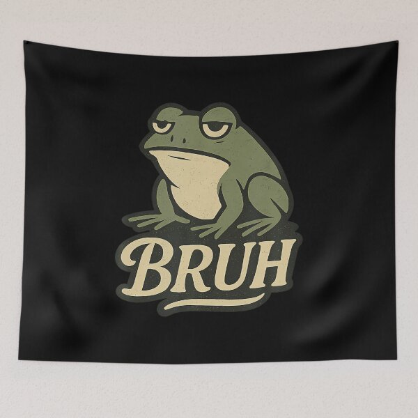 Item preview, Sarcastic Frog Bruh Funny designed and sold by DonnieJennie.