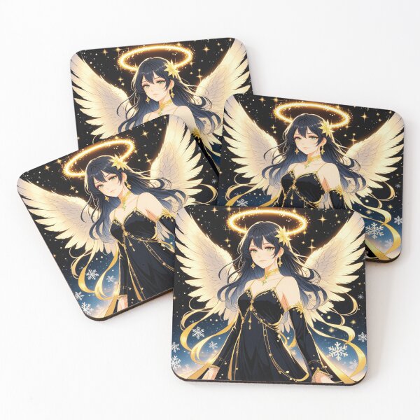 Item preview, ⭐ Black & Gold Anime Christmas Angel designed and sold by Dannygirl999.