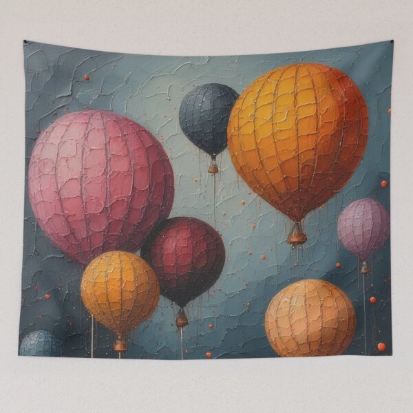 Item preview, Colorful balloons rise into the sky. designed and sold by Mianku | Für das Leben.