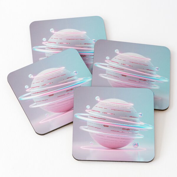 Item preview, ASMR Planet Design with Floating Rings and Pastel Energy Bubbles designed and sold by SplashTastic.