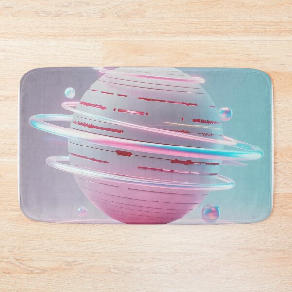 Item preview, ASMR Planet Design with Floating Rings and Pastel Energy Bubbles designed and sold by SplashTastic.