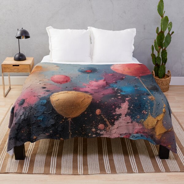 Item preview, Colored balloons in abstract painting designed and sold by Mianku | Für das Leben.