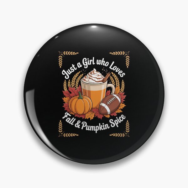 Item preview, Just a Girl Who Loves Fall and Pumpkin Spice Football Autumn designed and sold by HORIZBoutique.