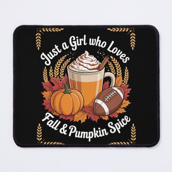 Item preview, Just a Girl Who Loves Fall and Pumpkin Spice Football Autumn designed and sold by HORIZBoutique.