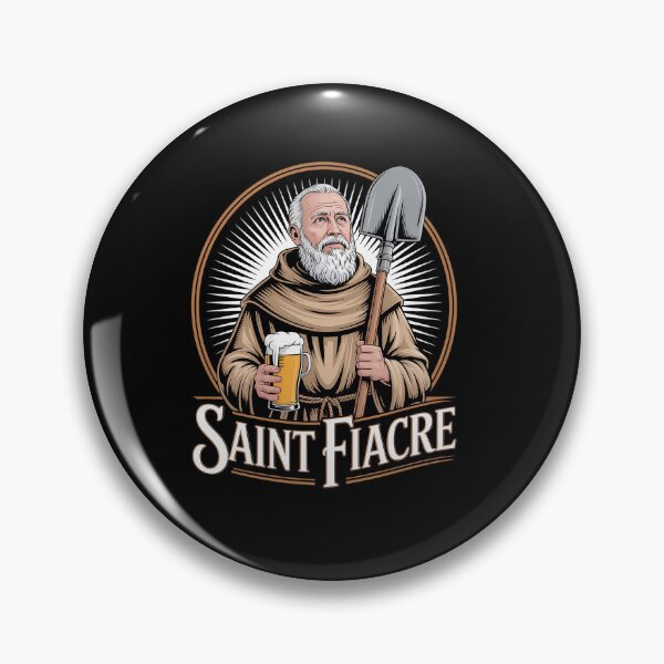 Item preview, Saint Fiacre Patron Saint of Gardeners Catholic Garden Irish  designed and sold by TiredPack.