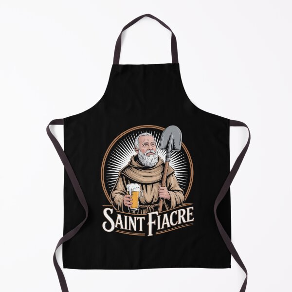 Item preview, Saint Fiacre Patron Saint of Gardeners Catholic Garden Irish designed and sold by TiredPack.