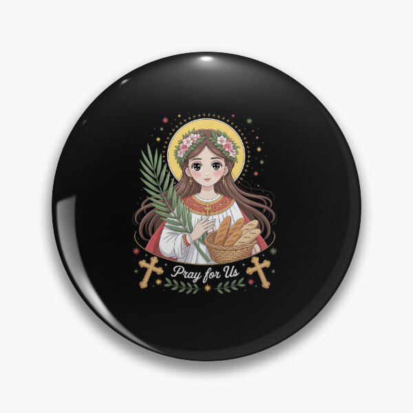 Item preview, Saint Agatha Catholic Christian Saint Pray for Us for Kids Long  designed and sold by milanforbes.