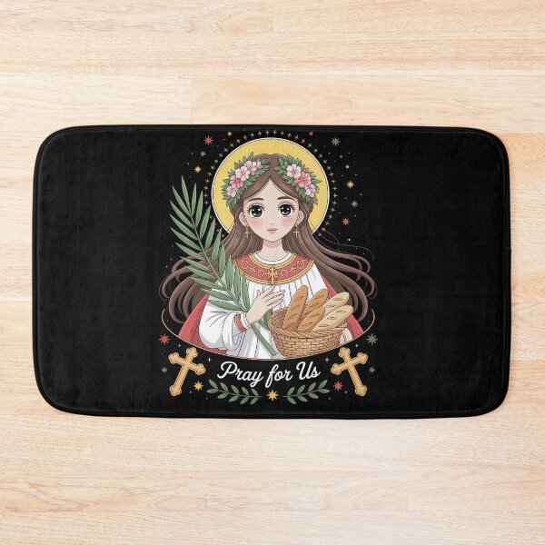 Item preview, Saint Agatha Catholic Christian Saint Pray for Us for Kids Long  designed and sold by milanforbes.