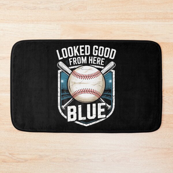 Item preview, Looked Good From Here Blue - Baseball designed and sold by DeannaAntoin.