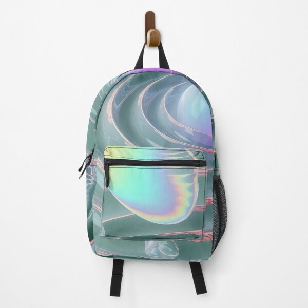 Item preview, ASMR-Inspired Digital Ripple Orb with Floating Iridescent Droplets and Pastel Code Patterns designed and sold by SplashTastic.
