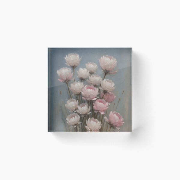 Item preview, Pale pink flowers in dim light designed and sold by Mianku | Für das Leben.