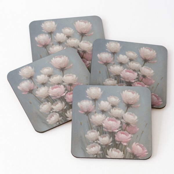 Item preview, Pale pink flowers in dim light designed and sold by Mianku | Für das Leben.