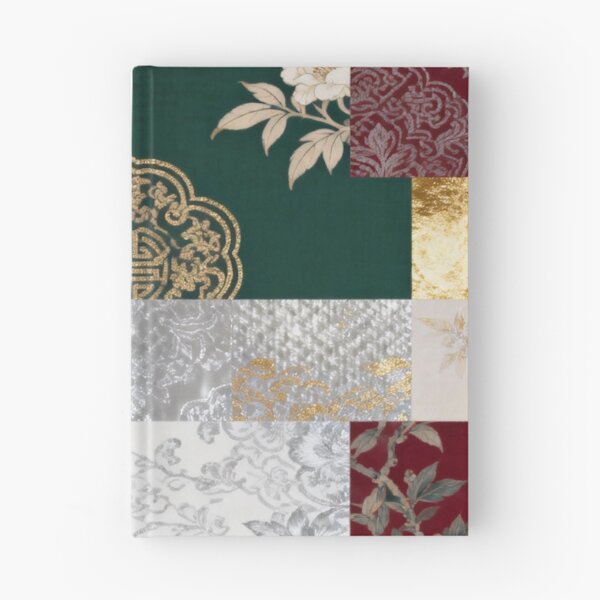 Item preview, Elegant Red Green & Gold Asian Floral Patchwork designed and sold by zzz888.