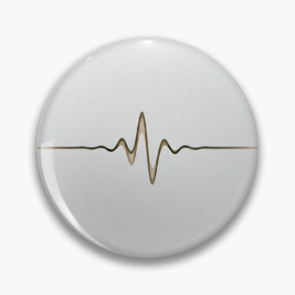 Item preview, ASMR-Inspired Heartbeat Line Design with Minimalist Golden Pulse on Soft Background designed and sold by SplashTastic.
